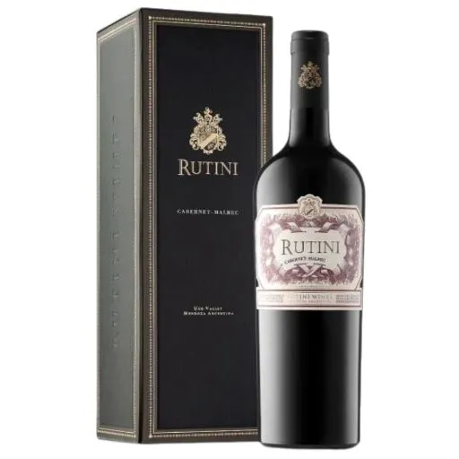 Vino rutini cabernet malbec con estuche